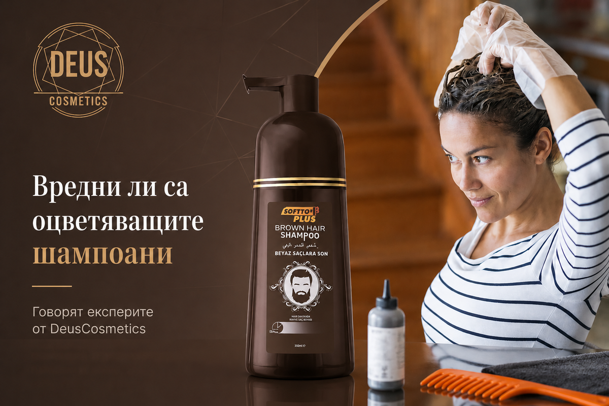 Вредни ли са оцветяващите шампоани за косата? Мнението на DeusCosmetics